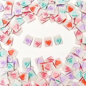 Valentine's Day Candy Heart | Woven Labels
