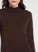 Valery Smocked Mockneck Sweater
