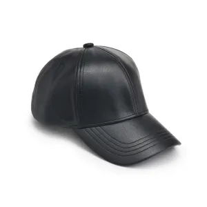 Vegan Leather Baseball Hat Baseball Cap