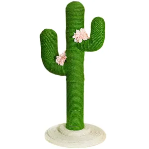 Vetreska Cat Kitten Oasis Cactus Scratcher Tree Cat Climbing Scratching Board Gym
