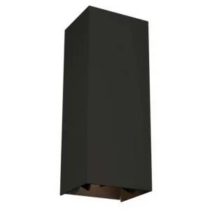 Vex 12 In. LED Outdoor Wall Sconce 199 Lumens 3000K Black Finish