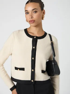 Vhari Contrast Cardigan