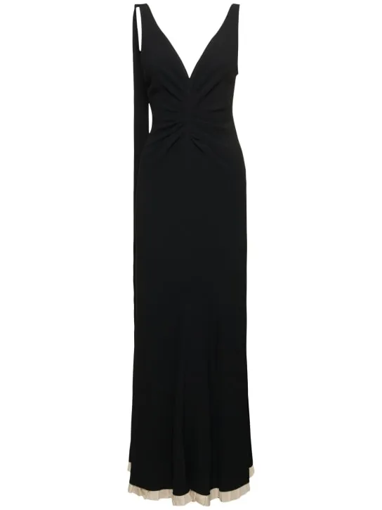 Victoria Beckham   Fluid viscose blend gown 