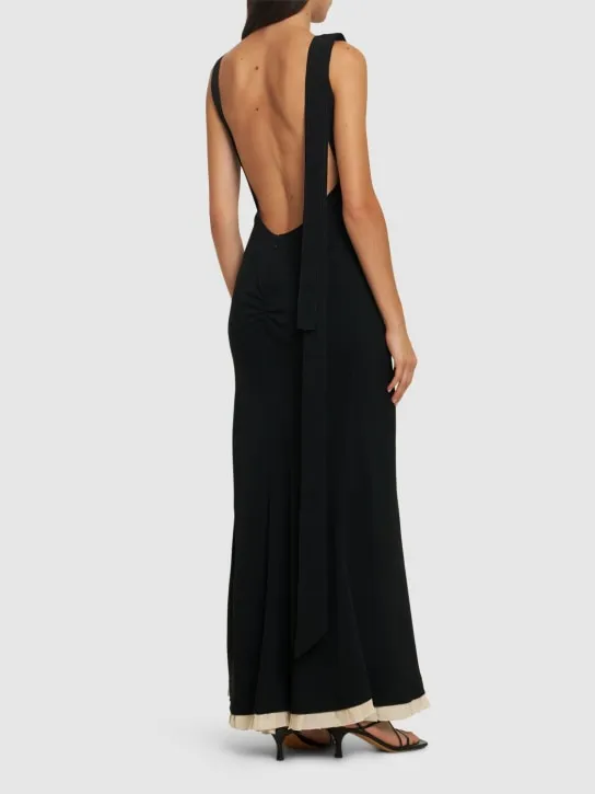 Victoria Beckham   Fluid viscose blend gown 