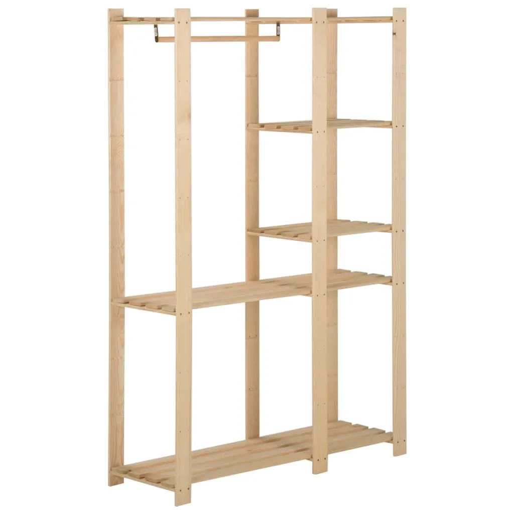 vidaXL Clothes Rack 110x38x170 cm Solid Pinewood