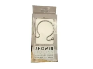 Villa Décor Shower Curtain Hooks - Decorative 12 Pack