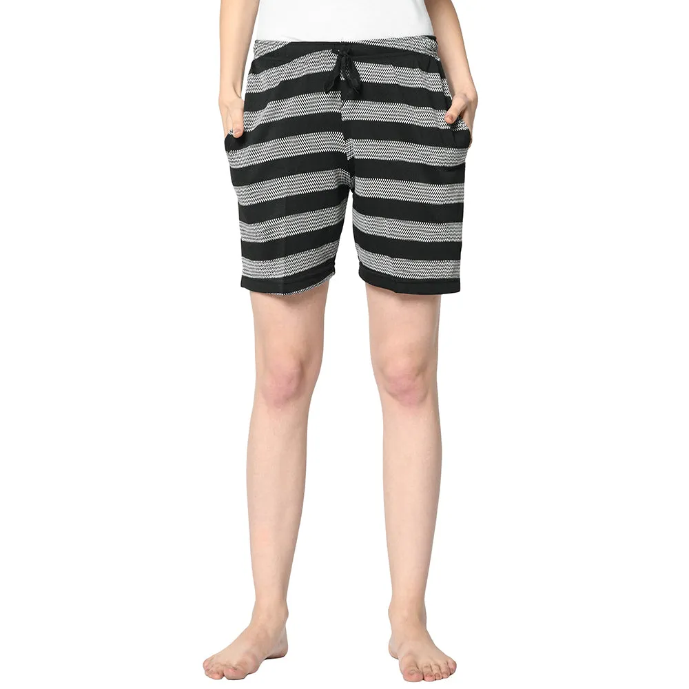 Vimal Jonney Black Shorts For Women's