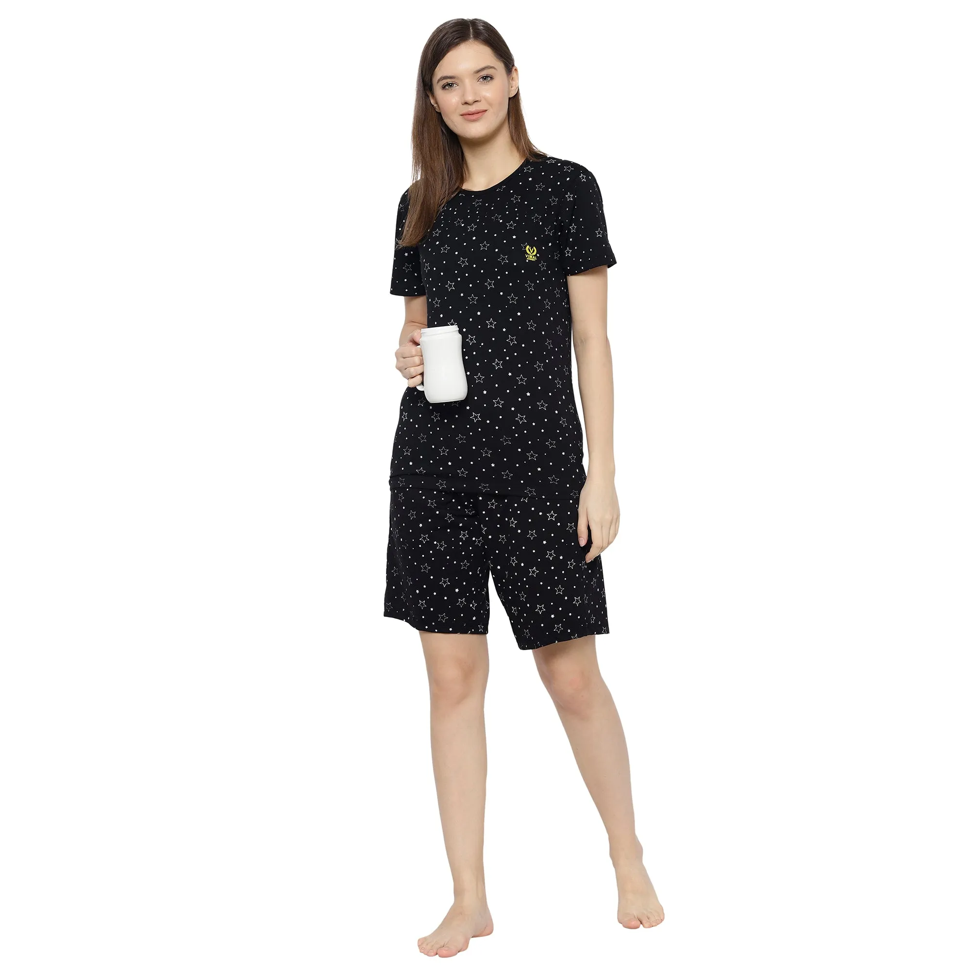 Vimal Jonney Black Women's Night Suit
