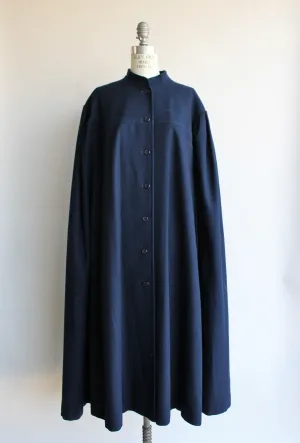 Vintage 1970s Navy Blue Pendleton Wool Cape