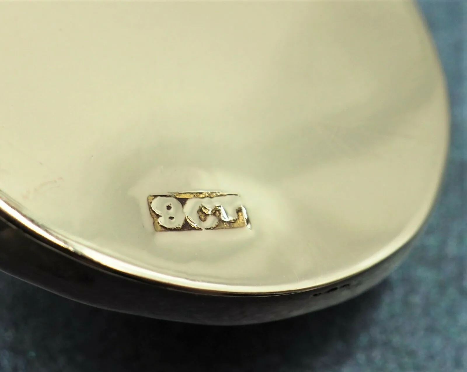Vintage & Handmade 9ct Rose Gold Natural Mabe Pearl Pendant - Fine Jewellery