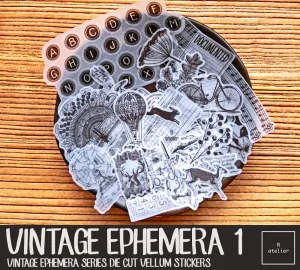 Vintage Ephemera (1) | Vellum Stickers