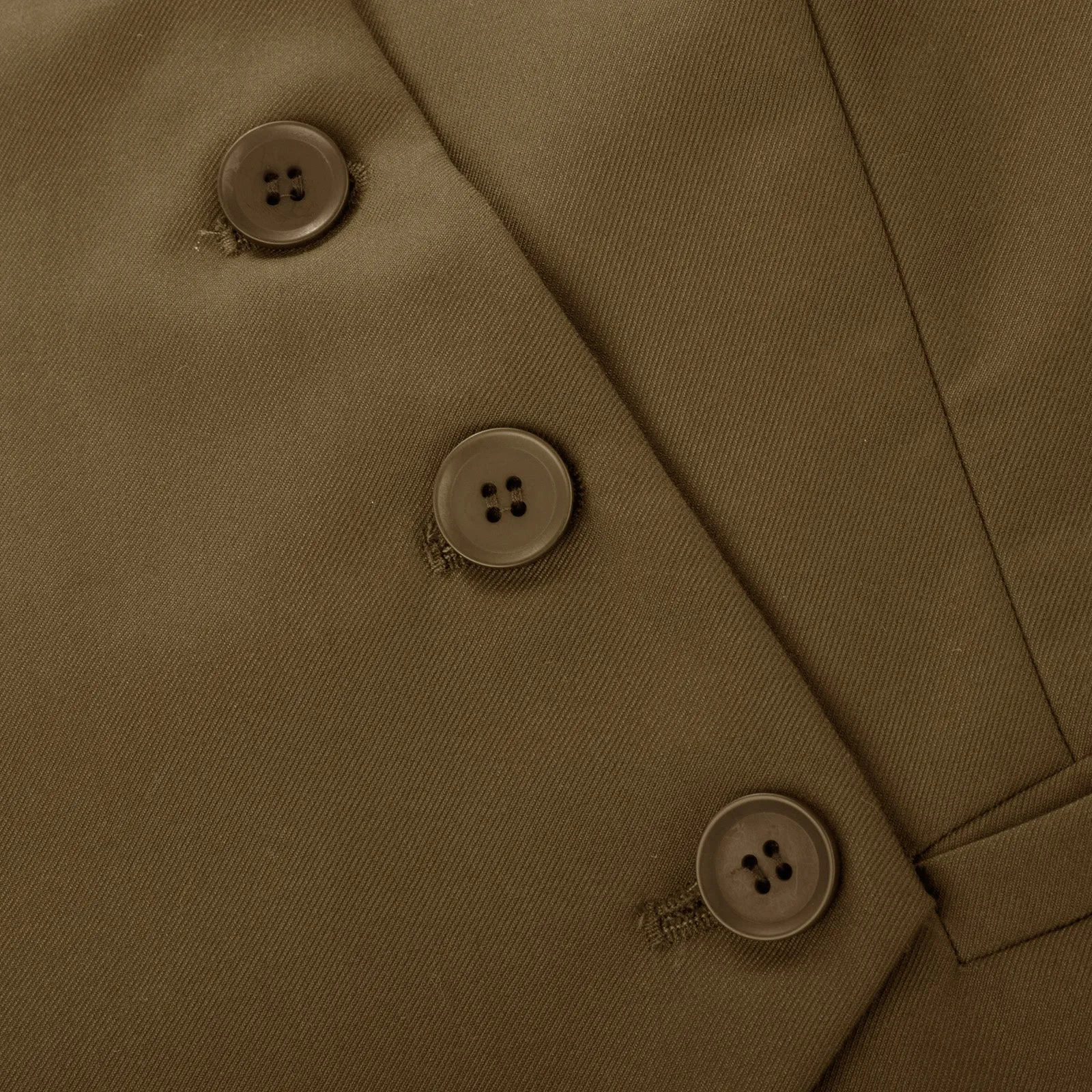 Vintage Oblique Placket Vest Coat V-Neck Handkerchief Hem Waistcoat