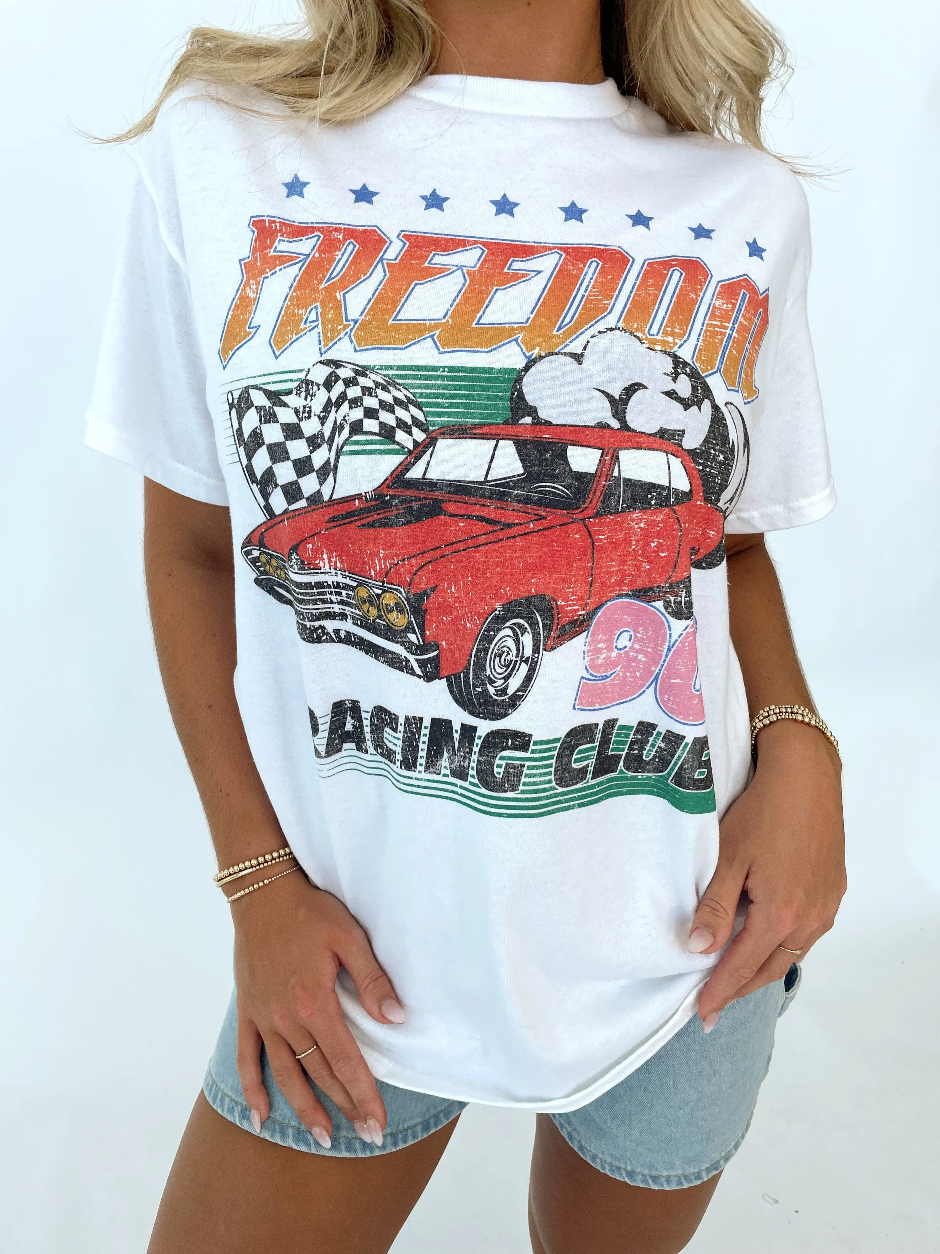 Vintage Retro Racing Graphic Tee