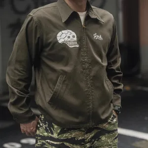 Vintage Vietnam War Skull & Snake Souvenir Tour Jacket - Zip Up Outerwear