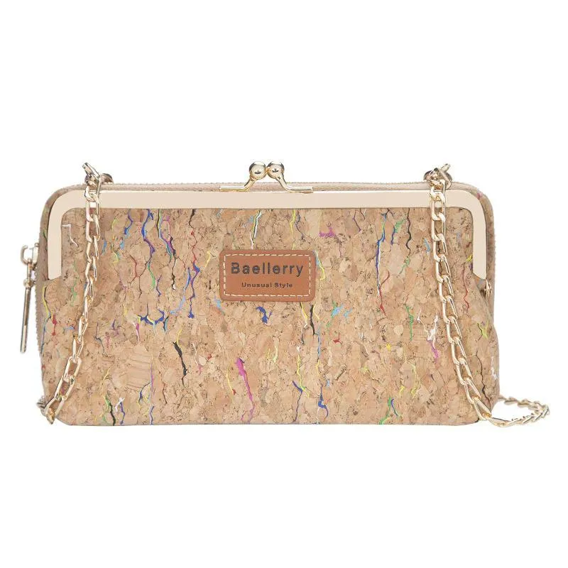 Vintage Wood Grain Style Shoulder Bag