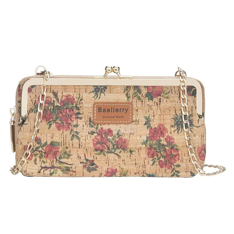 Vintage Wood Grain Style Shoulder Bag
