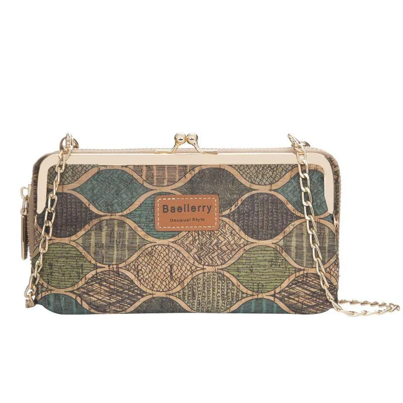 Vintage Wood Grain Style Shoulder Bag