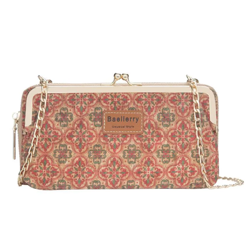 Vintage Wood Grain Style Shoulder Bag