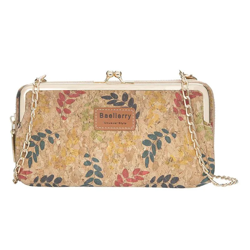 Vintage Wood Grain Style Shoulder Bag