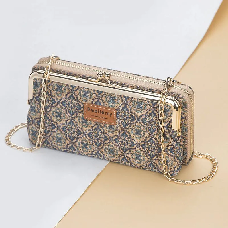 Vintage Wood Grain Style Shoulder Bag