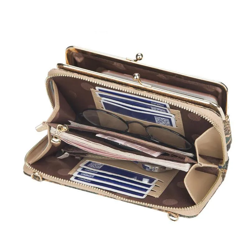 Vintage Wood Grain Style Shoulder Bag