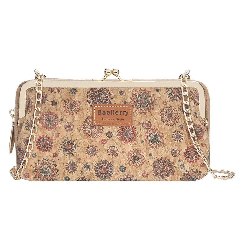 Vintage Wood Grain Style Shoulder Bag