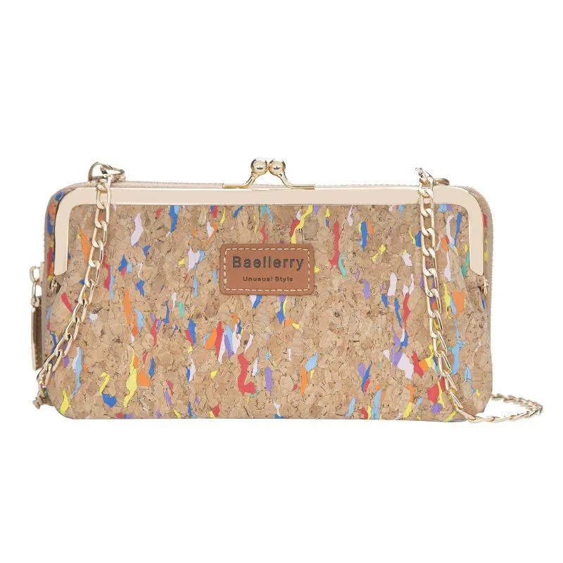 Vintage Wood Grain Style Shoulder Bag