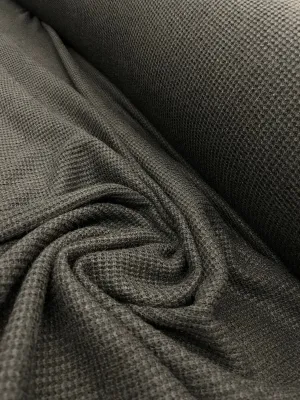 Viscose Heavy Rib Knit - Black