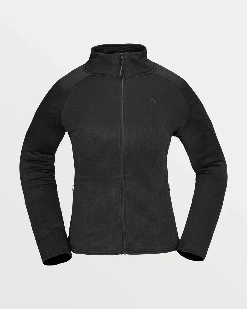 Volcom Womens Gridlock Full Zip Fleece
