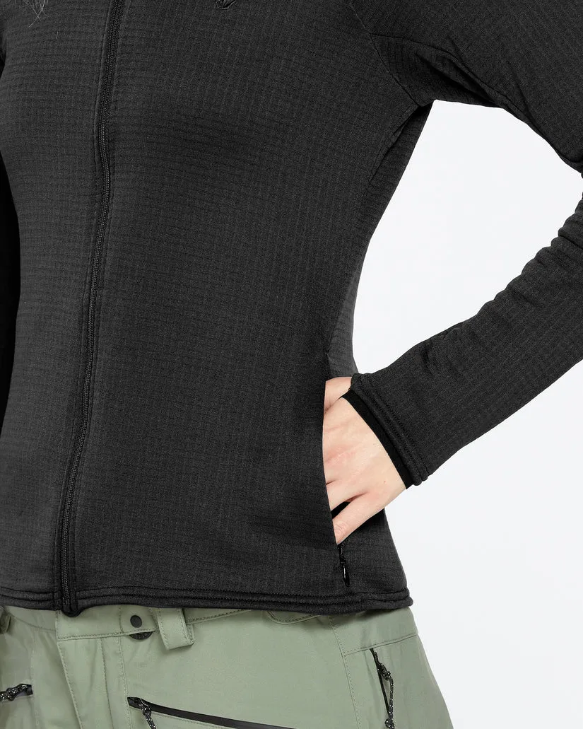 Volcom Womens Gridlock Full Zip Fleece