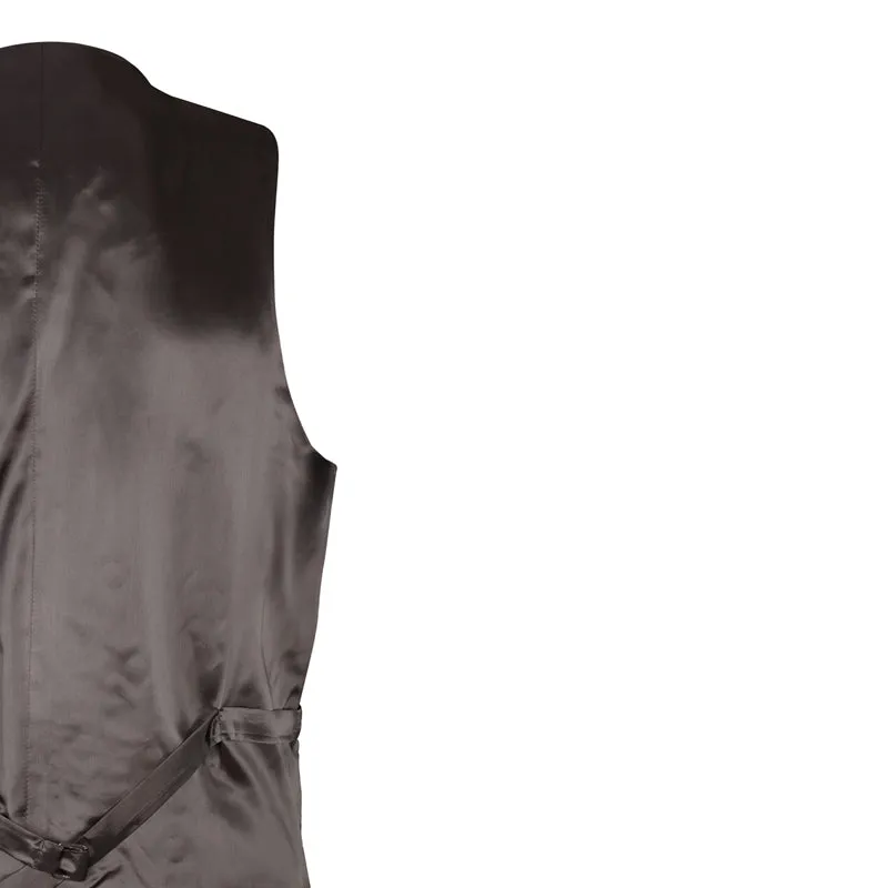 Waistcoat, Charcoal Herringbone