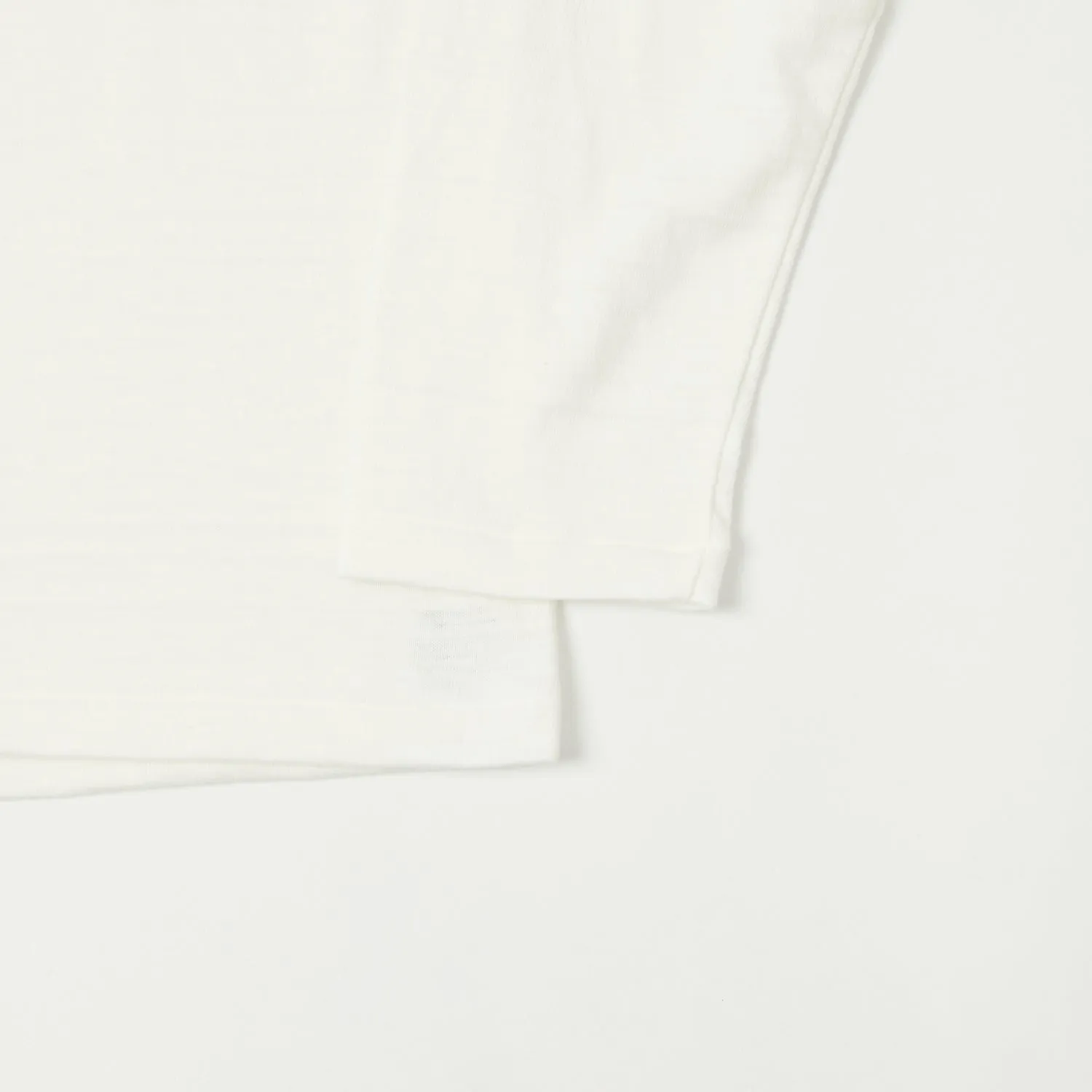 Warehouse & Co 5907 L/S Henley Tee - Off White