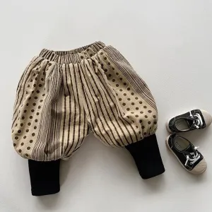 Warm Harem Vintage Print Pants