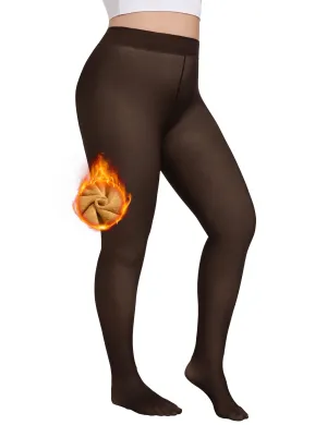 Warm Solid High Waist Fleece-lined Leggings