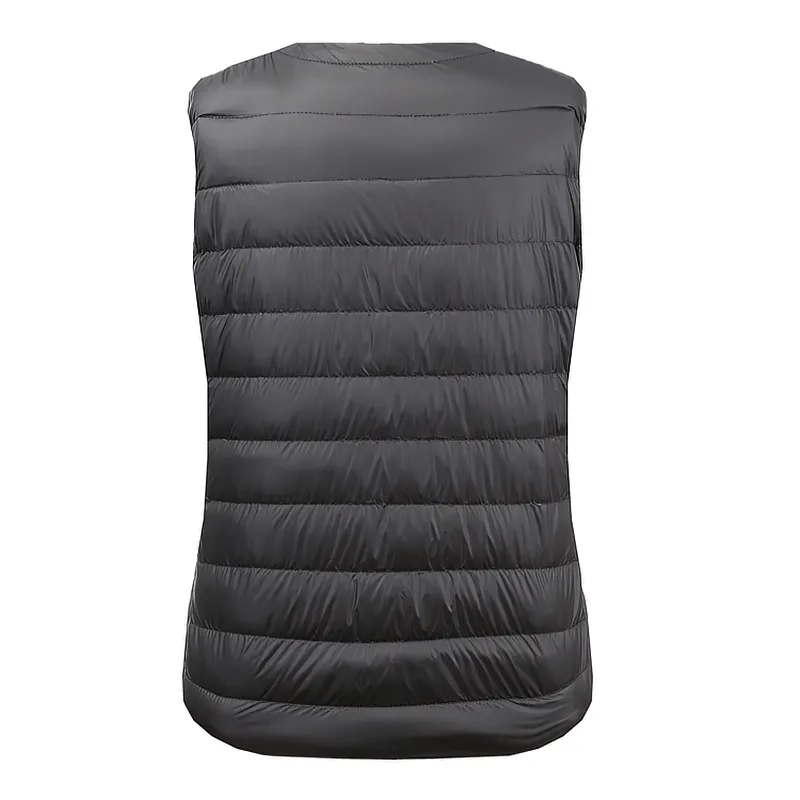 Warm Solid Women's Vest with Pockets / Oversize Ultra Light Female Outwear - SF0090