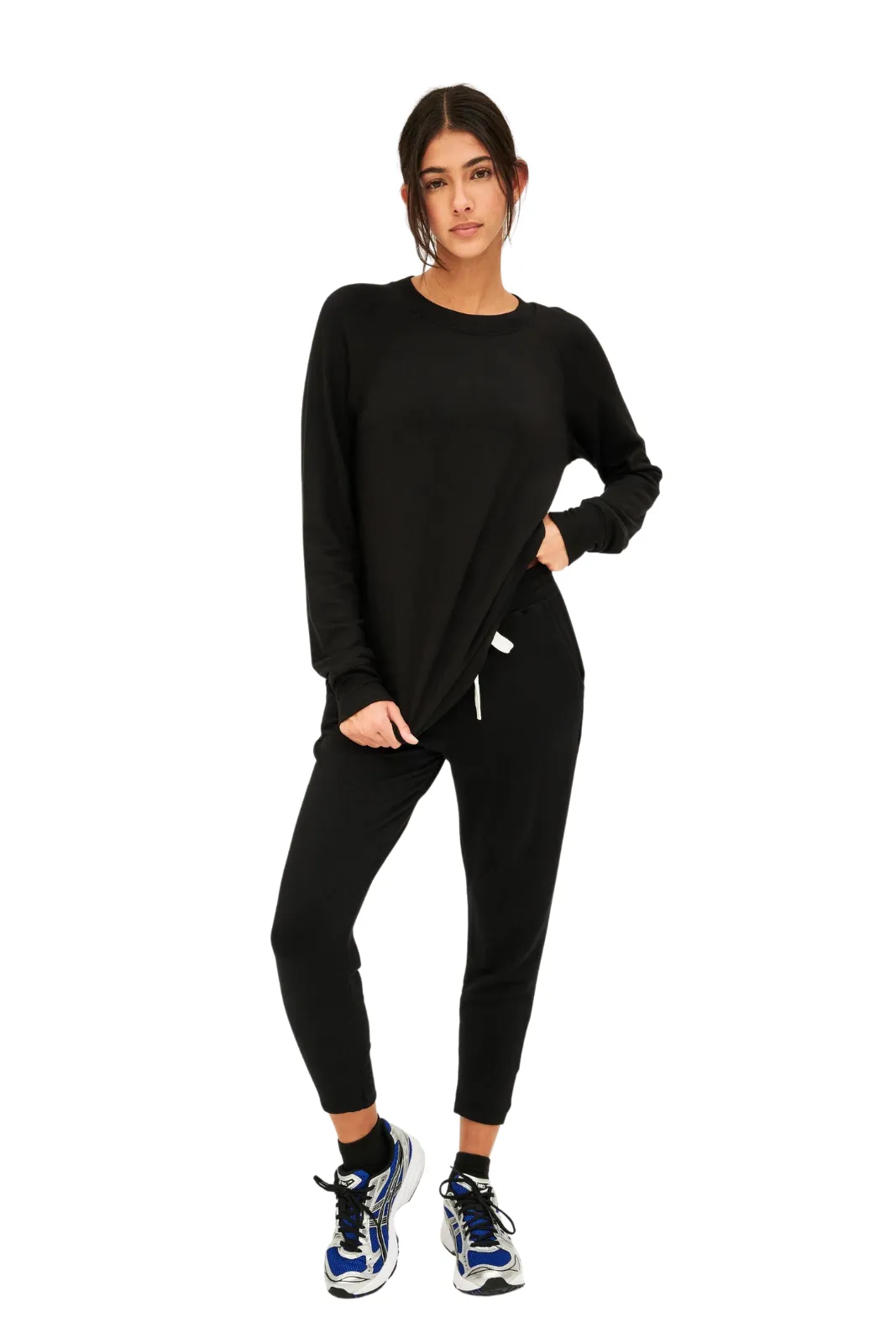 Warm Up Fleece Sweatshirt, Black