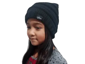 Warmest Plush Insulated Black Beanie Hat Winter Beanies Knitted Warm