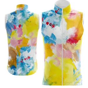 Watercolor Pedal Splash | Sleeveless Cycling Jersey