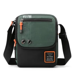 WEPOWER Men Messenger Bag Casual Shoulder Backpack Outdoor Sports Bag(Gray Green)