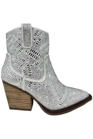 Western Maze- Rhinestone Boots