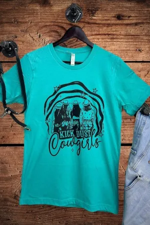 Western T-Shirt Kick Dust Cowgirls’ Turquoise