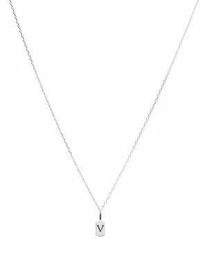 White Gold Letter V