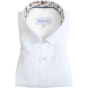 White with Lowry Button-Down Shirt