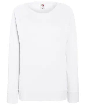 White - Women's lightweight raglan sweatshirt