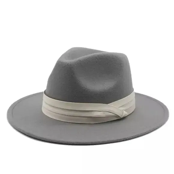 Wide Band Fedora Hat