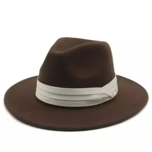 Wide Band Fedora Hat