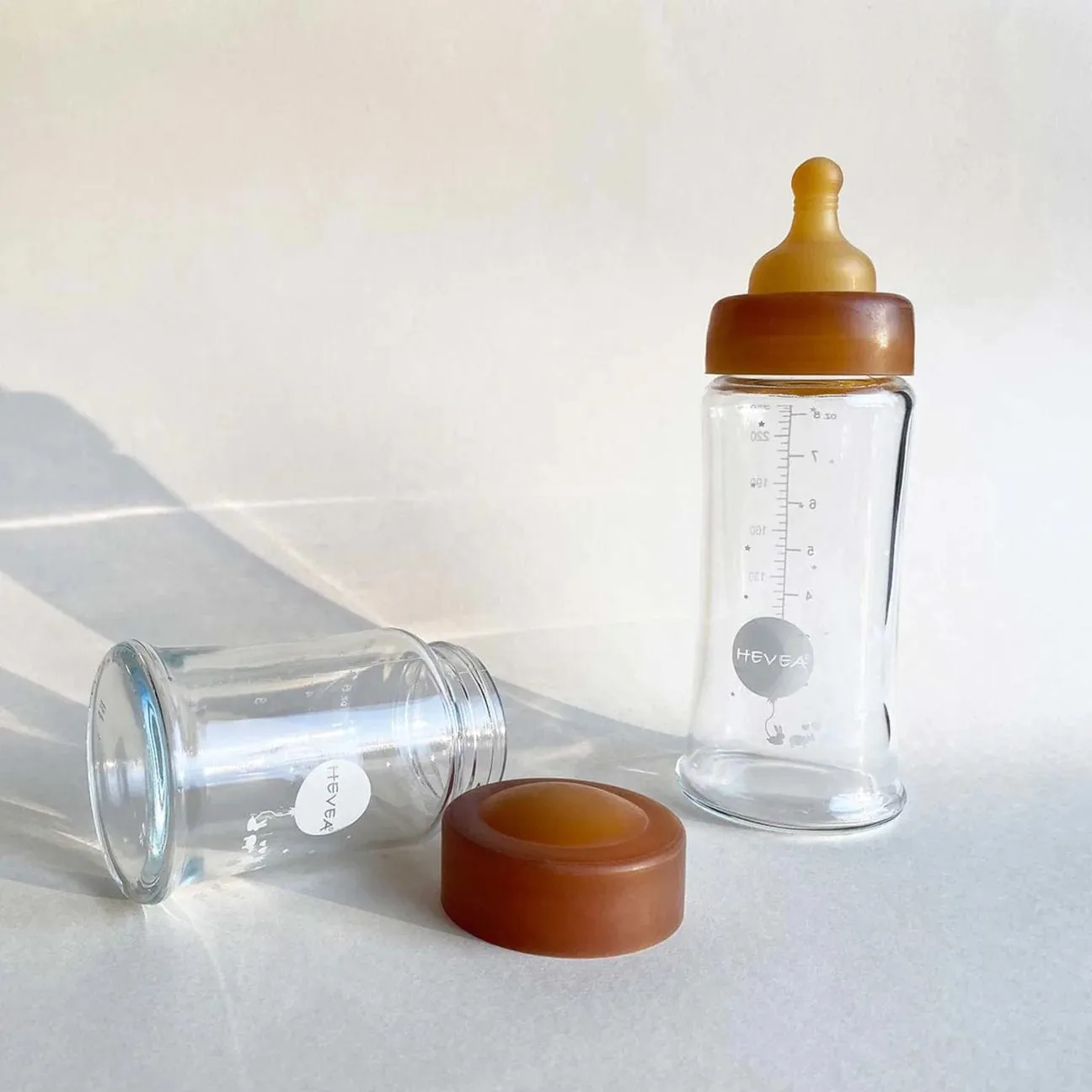 Wide Neck Baby Glass Bottle Cap Single-Pack