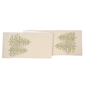 Winter Garden Ribbon Art Runner