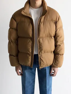 Winter Oversized Mens Jacket Solid Color Thick Parka