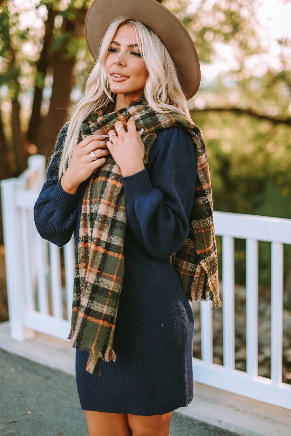 Winter Thick Large Plaid Scarf